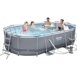 Bestway Power Steel Oval Frame Pool Set Multi