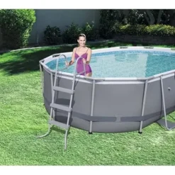 Bestway Power Steel Oval Frame Pool Set Multi