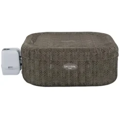 Bestway SaluSpa AirJet Inflatable Square Hot Tub with 2 Non-Slip Adjustable Seats Blue