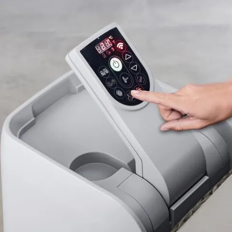 Bestway SaluSpa AirJet Inflatable Square Hot Tub with Adjustable Non-Slip Seats Blue