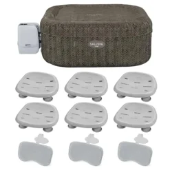 Bestway SaluSpa AirJet Inflatable Hot Tub with 140 Jets Brown