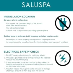 Bestway SaluSpa Dominica Smart EnergySense HydroJet Inflatable Hot Tub Spa Mousse