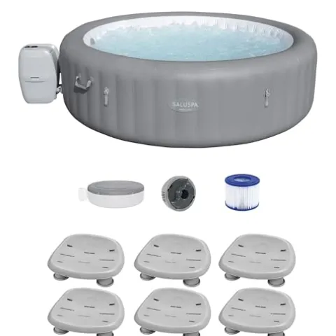 Bestway SaluSpa Grenada AirJet Inflatable Hot Tub Gray