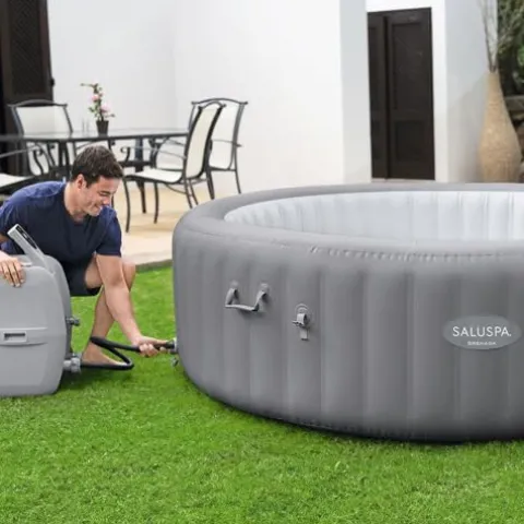 Bestway SaluSpa Grenada AirJet Inflatable Hot Tub Gray