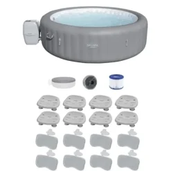 Bestway SaluSpa Grenada AirJet Inflatable Hot Tub Gray