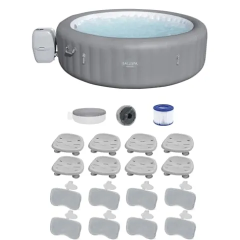 Bestway SaluSpa Grenada AirJet Inflatable Hot Tub Gray