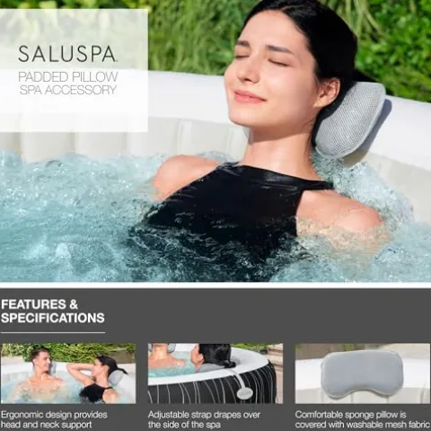 Bestway SaluSpa Grenada AirJet Inflatable Hot Tub with Underwater Pool and Spa Seat