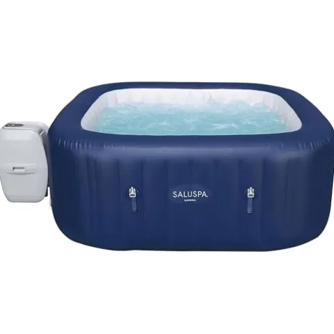 Bestway SaluSpa Hawaii AirJet 4-6 Person Inflatable Hot Tub with EnergySense Cover Blue