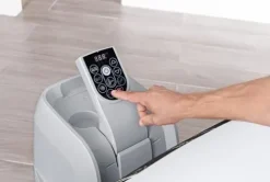 Bestway SaluSpa Hawaii EnergySense Smart Luxe AirJet Inflatable Hot Tub Spa Black Marble