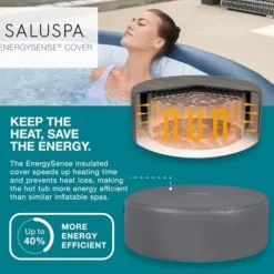 Bestway SaluSpa Milan AirJet Inflatable Hot Tub Navy