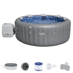 Bestway SaluSpa Santorini HydroJet Pro Inflatable Hot Tub Grey