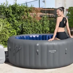 Bestway SaluSpa Santorini HydroJet Pro Inflatable Hot Tub Grey