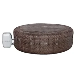 Bestway SaluSpa Sun Shade Canopy & St. Mortiz Inflatable Hot Tub Brown