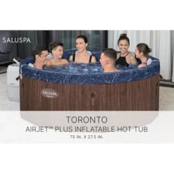 Bestway SaluSpa Toronto Smart AirJet Plus Hot Tub 7 Person Brown