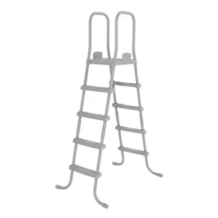 Bestway Steel Pro MAX 20 Foot x 52 Inch Round Above Ground Swimming Pool Set Gray