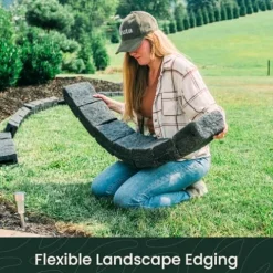 Beuta Landscaping Lawn Garden Edging Border 40Pc Sandstone