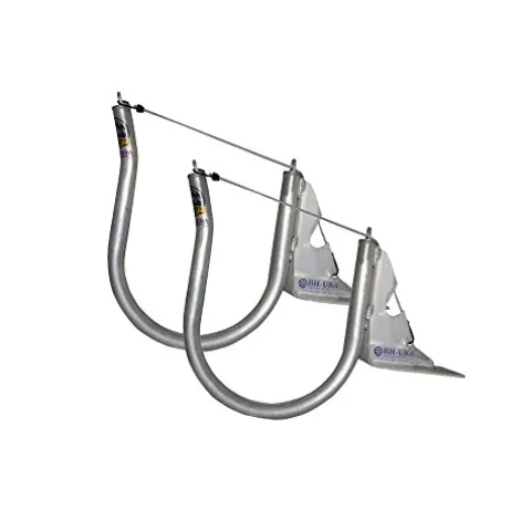 BH-USA Aluminum Dock Mount Kayak Racks Silver