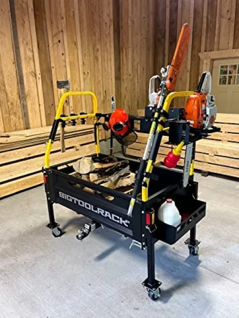 Bigtoolrack Mobile Work Station Counter-Weight and Storage Attachment Orange