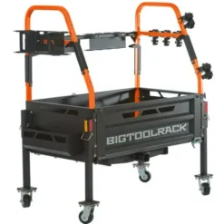Bigtoolrack Mobile Work Station Counter-Weight and Storage Attachment Orange