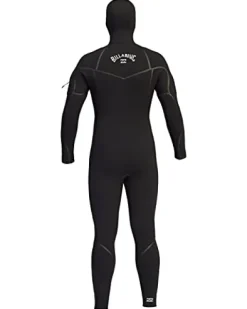 Billabong Mens 5/4mm Furnace Hooded Chest Zip Full Wetsuit Black XX-Large