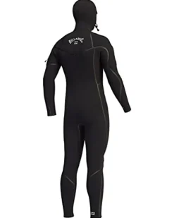 Billabong Mens 5/4mm Furnace Hooded Chest Zip Full Wetsuit Black XX-Large