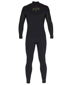 Billabong Mens 3/2mm Furnace Comp Chest Zip Fullsuit Wetsuits Black 23
