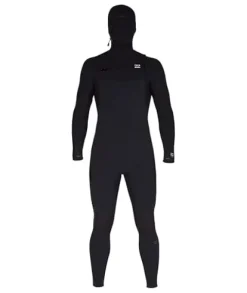 Billabong Mens 4/3mm Furnace Comp Hooded Wetsuit Black 23 Medium