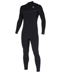 Billabong Mens 4/3mm Furnace Chest Zip Fullsuit Wetsuit Black 23 Large