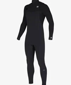 Billabong Mens 4/3mm Furnace Natural Zipperless Fullsuit Wetsuit Black Small