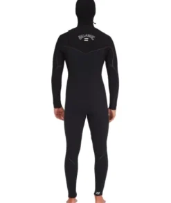Billabong Mens 5/4mm Furnace Hooded Chest Zip Fullsuit Black 231 X-Large
