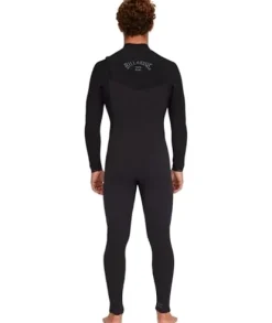 Billabong Mens 3/2mm Revolution Natural Zipperless Fullsuit Wetsuit Black Large