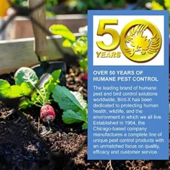 Bird-X Heavy-Duty Netting 50ft x 100ft Black