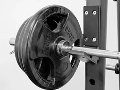 BK BodyKore Commercial Squat Rack & Adjustable Bench 300Lb Olympic Weight Combo Silver Frame