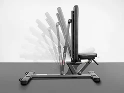 BK BodyKore Commercial Squat Rack & Adjustable Bench 300Lb Olympic Weight Combo Silver Frame