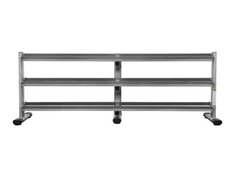 BK BodyKore 5-100lb Dumbbell Rack G243 Silver