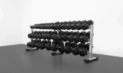 BK BodyKore Rubber Hex Dumbbell Set