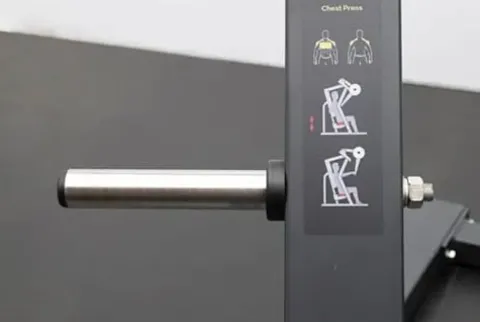 BK BodyKore Stacked Series Plate Loaded Chest Press Black Frame