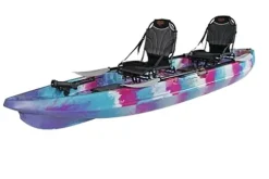 BKC Brooklyn 13.0 Pro Tandem Sit On Top Fishing Kayak Purple Camo