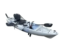 BKC Brooklyn 10.0 Single Pedal Sit On Top Fishing Kayak Grey Camo
