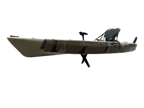 BKC Brooklyn 12.0 Single Pedal Sit-On-Top Fishing Kayak Camo