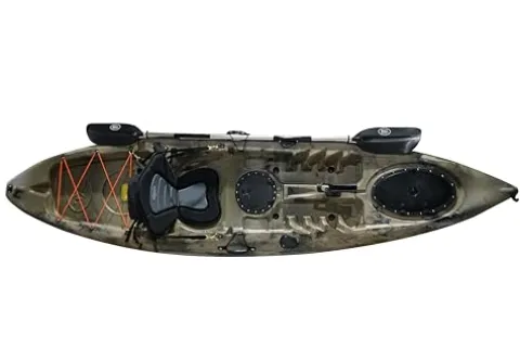 BKC Brooklyn 11.0 Single Sit On Top Fishing Kayak Camo