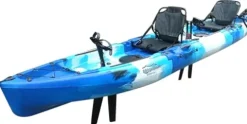 BKC Brooklyn 13.0 Tandem Modular Pedal Kayak Blue Camo