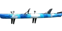 BKC Brooklyn 13.0 Tandem Modular Pedal Kayak Blue Camo