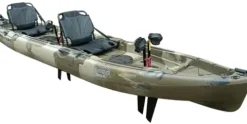 BKC Brooklyn 13.0 Tandem Modular Pedal Kayak Green Camo