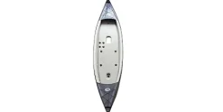 BKC IN13 Inflatable Pedal Kayak Single Pedal-Drive (Grey)