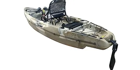 BKC PK10 Pedal Fishing Kayak – Paddle & Seat Included – Multiple