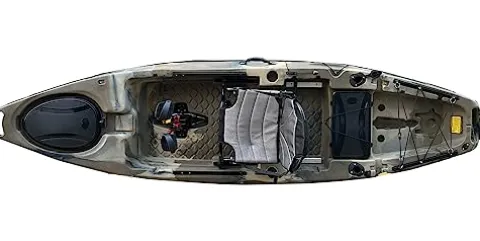 BKC PK10 Pedal Fishing Kayak – Paddle & Seat Included – Multiple