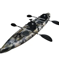 BKC TK181 Angler Tandem Fishing Kayak GreenCamo