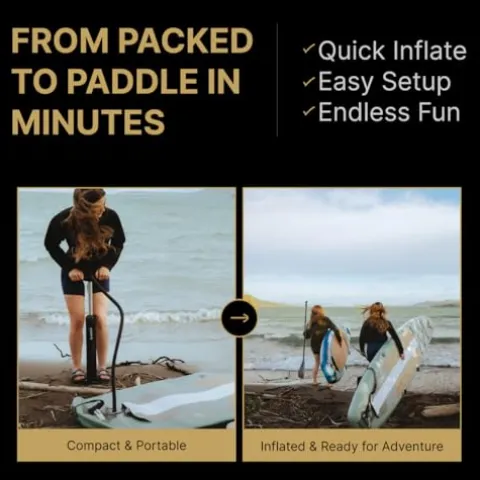 Bkrazy High-End Inflatable Paddle Board Complete Package Aloha