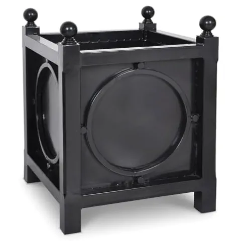 Black Iron Planter Black